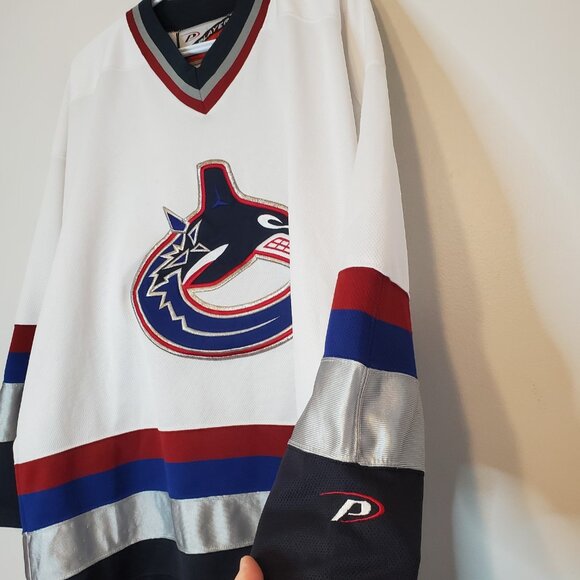 Vintage Vancouver Canucks Pro Player NHL Jersey White Size XL - Picture 2 of 7